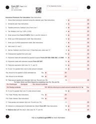 Form 207 Connecticut Insurance Premiums Tax Return - Domestic Companies - Connecticut, Page 2