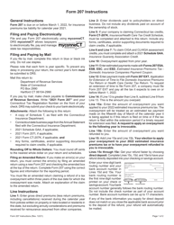 Form 207 Connecticut Insurance Premiums Tax Return - Domestic Companies - Connecticut, Page 3