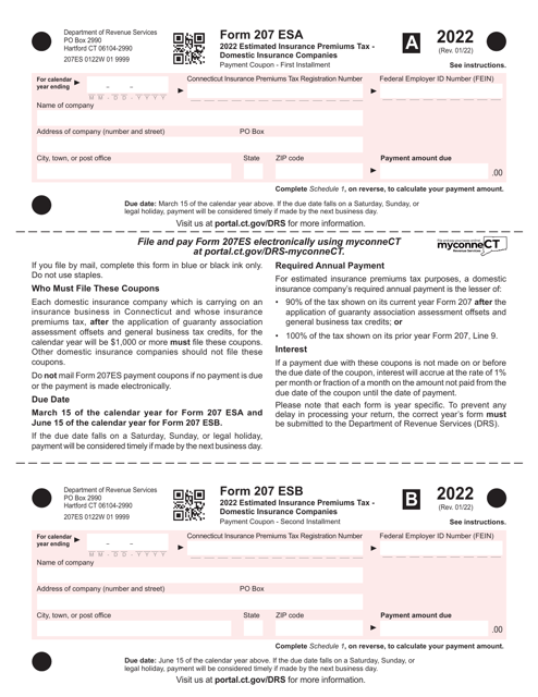 Form 207 ES 2022 Printable Pdf