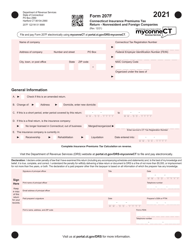 Form 207F Connecticut Insurance Premiums Tax Return - Nonresident and Foreign Companies - Connecticut
