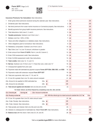 Form 207F Connecticut Insurance Premiums Tax Return - Nonresident and Foreign Companies - Connecticut, Page 2