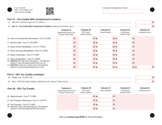 Form CT-207K Insurance/Health Care Center Tax Credit Schedule - Connecticut, Page 2