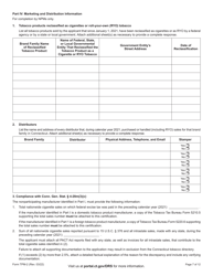 Form TPM-2 Certification for Listing in the Connecticut Tobacco Directory - Connecticut, Page 7