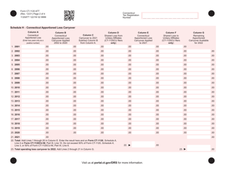 Form CT-1120 ATT Schedule H, I, J Corporation Business Tax Return - Connecticut, Page 2