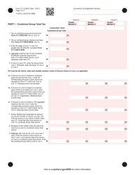 Form CT-1120CU Combined Unitary Corporation Business Tax Return - Connecticut, Page 3
