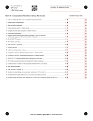 Form CT-1120CU-NI Tax on Combined Group Net Income - Connecticut, Page 3