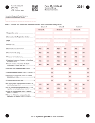 Form CT-1120CU-MI Combined Group Member Information - Connecticut