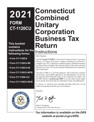 Document preview: Instructions for Form CT-1120CU, CT-1120CU-MI, CT-1120CU-NI, CT-1120CU-MTB, CT-1120A-CU, CT-1120CU-NCB - Connecticut, 2021