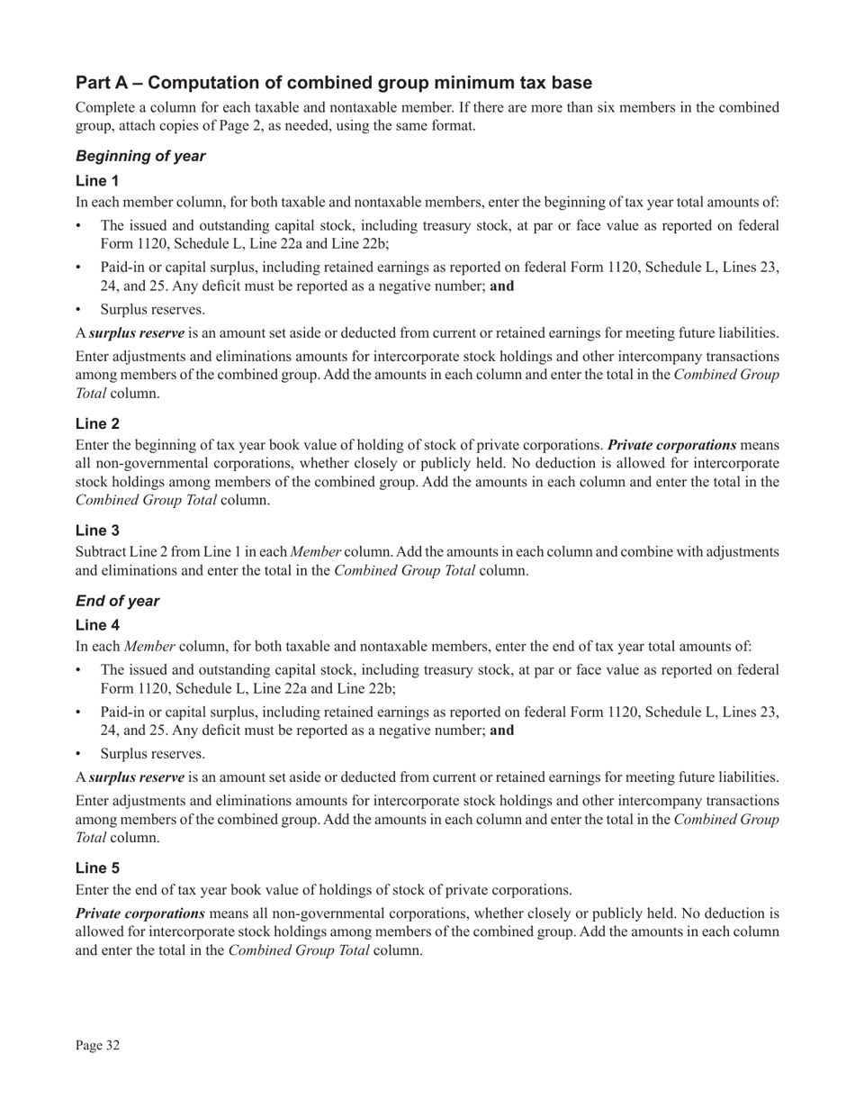 Instructions for Form CT-1120CU, CT-1120CU-MI, CT-1120CU-NI, CT-1120CU-MTB, CT-1120A-CU, CT-1120CU-NCB - Connecticut, Page 32