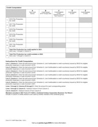 Form CT-1120FP Film Production Tax Credit - Connecticut, Page 2