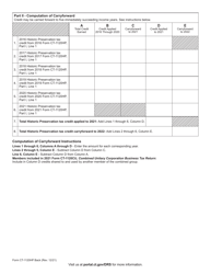 Form CT-1120HP Historic Preservation Tax Credit - Connecticut, Page 2