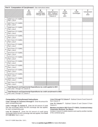 Form CT-1120RC Research and Experimental Expenditures Tax Credit - Connecticut, Page 2