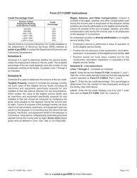 Form CT-1120SF Service Facility Tax Credit - Connecticut, Page 2