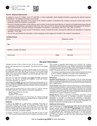Form CT-1120 XCH Application for Exchange of Research and Development or Research and Experimental Expenditures Tax Credits by a Qualified Small Business - Connecticut, Page 2