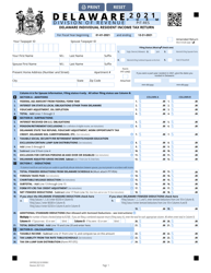Document preview: Form PIT-RES Delaware Individual Resident Income Tax Return - Delaware