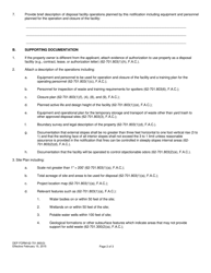 DEP Form 62-701.900(3) Notification of Intent to Use a General Permit for a Yard Trash Disposal Facility - Florida, Page 2