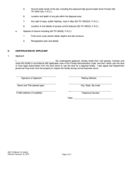 DEP Form 62-701.900(3) Notification of Intent to Use a General Permit for a Yard Trash Disposal Facility - Florida, Page 3