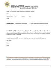 Florida Request for Student Records - Fill Out, Sign Online and ...