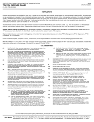 Form FA-0302 Travel Expense Claim - California, Page 2