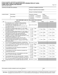 Form CEM-5773CH &quot;Curb Ramp (Case Ch) Americans With Disabilities Act (Ada) Compliance Inspection Report&quot; - California, Page 5