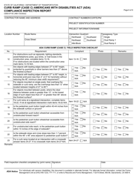 Form CEM-5773C Curb Ramp (Case C) Americans With Disabilities Act (Ada) Compliance Inspection Report - California, Page 6