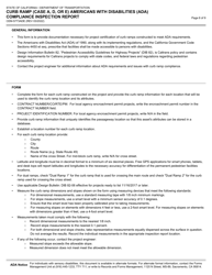 Form CEM-5773ADE &quot;Curb Ramp (Case a, D, or E) Americans With Disabilities (Ada) Compliance Inspection Report&quot; - California, Page 8