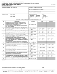 Form CEM-5773CM &quot;Curb Ramp (Case Cm) Americans With Disabilities Act (Ada) Compliance Inspection Report&quot; - California, Page 6