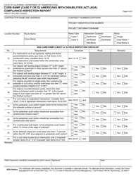 Form CEM-5773FG Curb Ramp (Case F or G) Americans With Disabilities Act (Ada) Compliance Inspection Report - California, Page 6