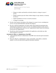 Instructions for Scope-Of-Service Rate Adjustment Application Form - Colorado, Page 4