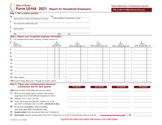 Form UI-HA Report for Household Employers - Illinois, Page 3