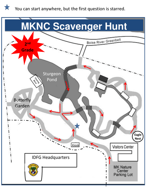 Mk Nature Center Scavenger Hunt for 2nd Graders - Idaho