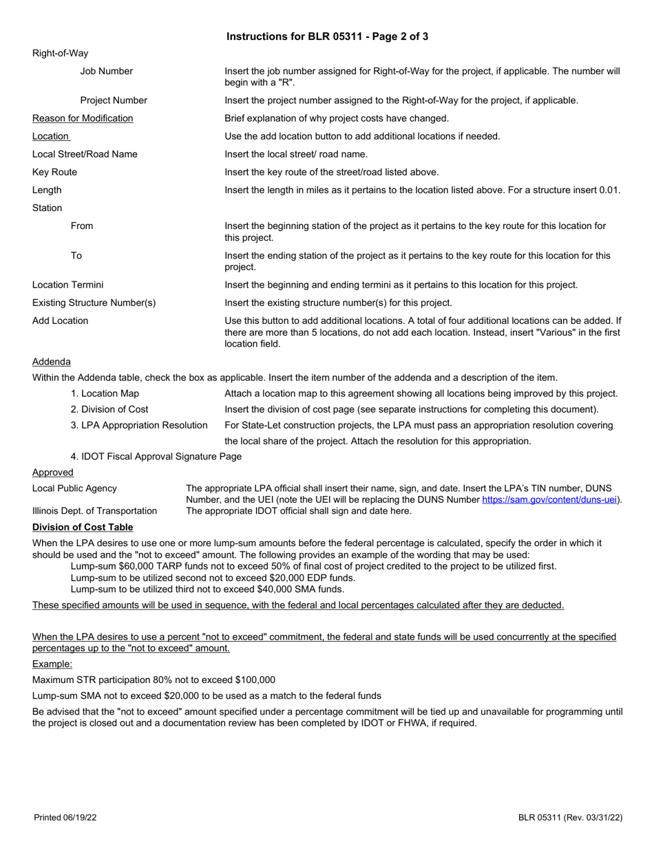 Form BLR05311 Local Public Agency Amendment - Illinois, Page 5