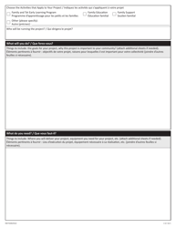 Form NWT9280 Application for Yearly Funding for Community Programming - Northwest Territories, Canada (English/French), Page 2