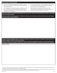 Form NWT9284 Specialist Recommendation for Support Form - Northwest Territories, Canada (English/French), Page 2