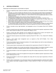 DEP Form 62-701.900(6) Application to Construct, Operate, or Modify a Construction and Demolition Debris Disposal or Disposal With Recycling Facility - Florida, Page 3