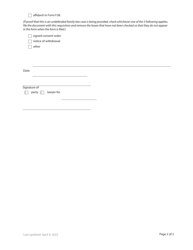 Form F35 Requisition - British Columbia, Canada, Page 2