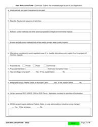 Joint Application Form - New York, Page 3