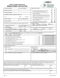 Form 85-19-2 Mining Permit Application - New York