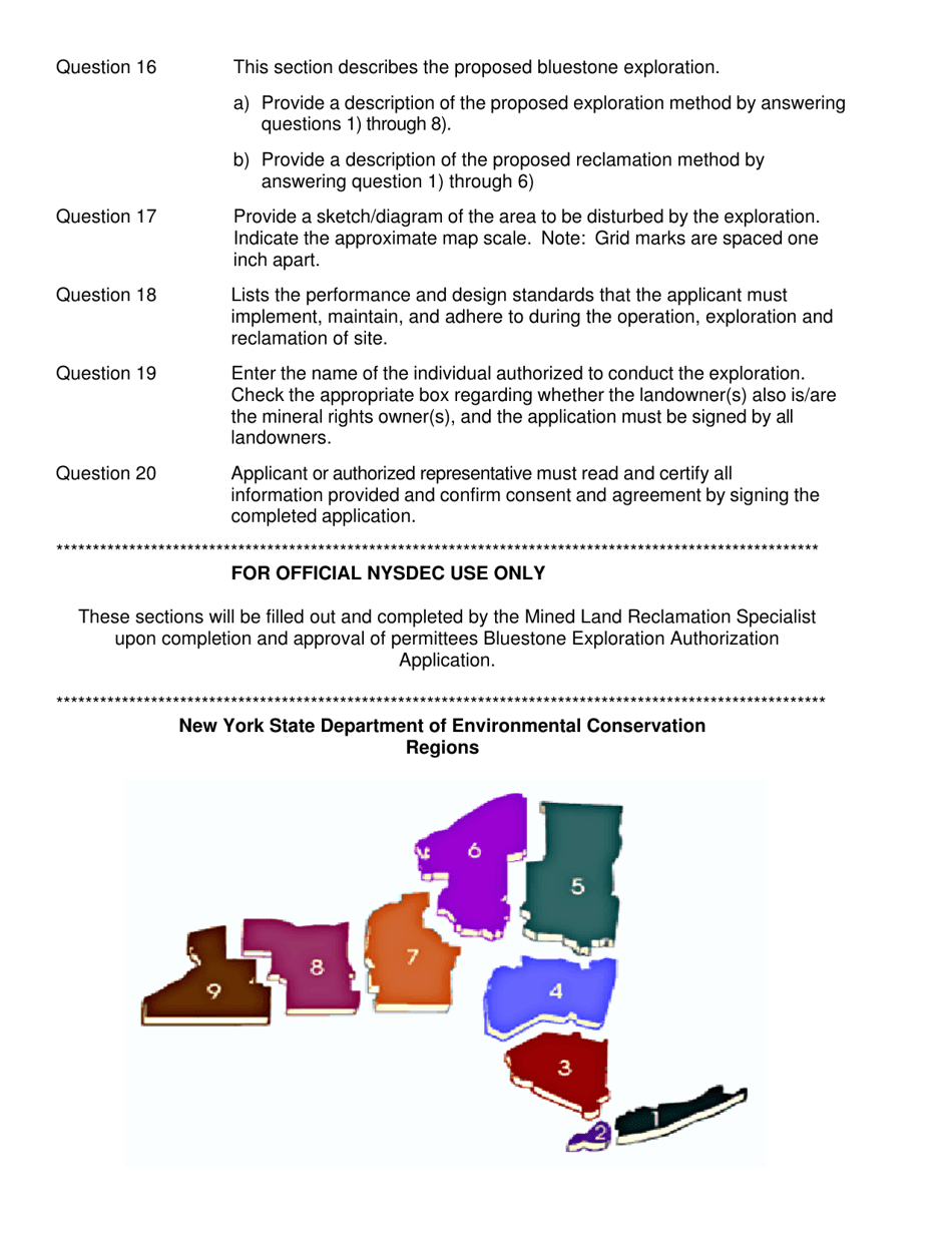 Bluestone Exploration Authorization (Bea) Application - New York, Page 9