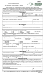 Document preview: Form 16-27-1 Application for Approval to Flare - New York