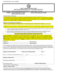 Form PR-EZ Principal Expense Report Form - Zero Expense Short Form - North Carolina