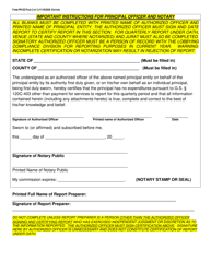 Form PR-EZ Principal Expense Report Form - Fourth Quarter Zero Expense Short Form - North Carolina, Page 2
