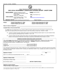 Form LGL-EZ &quot;Local Government Liaison Zero Expense Report - Short Form&quot; - North Carolina, 2022