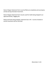 Owner-Shipper Statement (Oss) - Ohio, Page 2