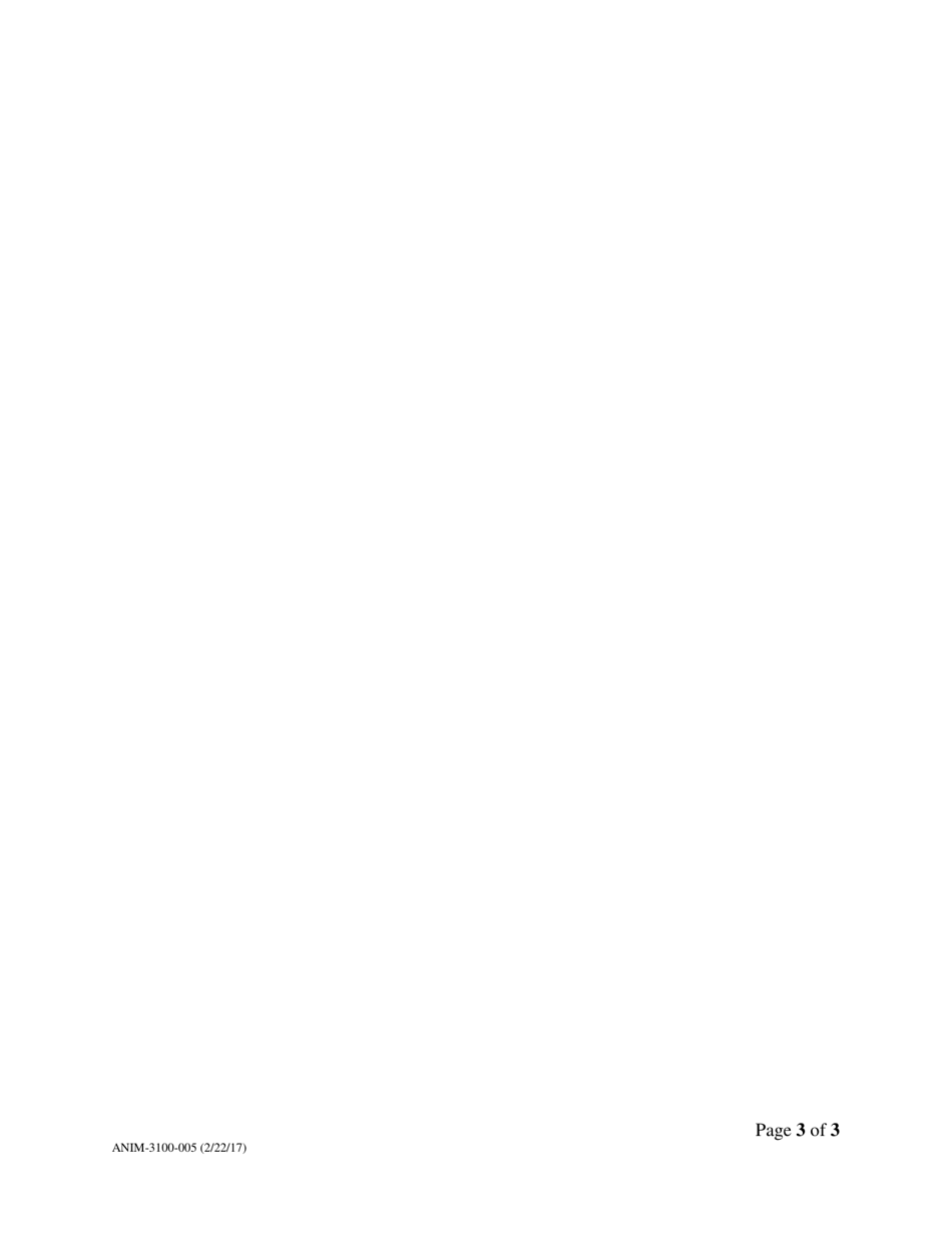 Form ANIM-3100-005 Application for Ohio Livestock Dealers License by Location - Ohio, Page 3