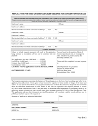 Form ANIM-3100-003C Application for Ohio Livestock Dealer&#039;s License for Concentration Yard - Ohio, Page 2
