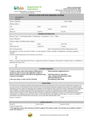 Application for Dog Broker License - Ohio, Page 3