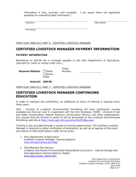 Form DLEP-3900-012 Certified Livestock Manager Application Form - Ohio, Page 6