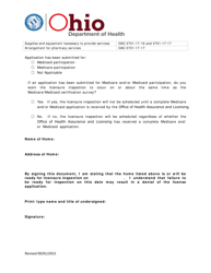 Nursing Home Initial Application - Notice of Readiness - Ohio, Page 2