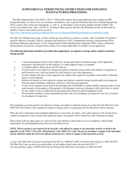 Form COM5061 &quot;Permit Application for Explosive Manufacturing/Processing&quot; - Ohio, Page 2